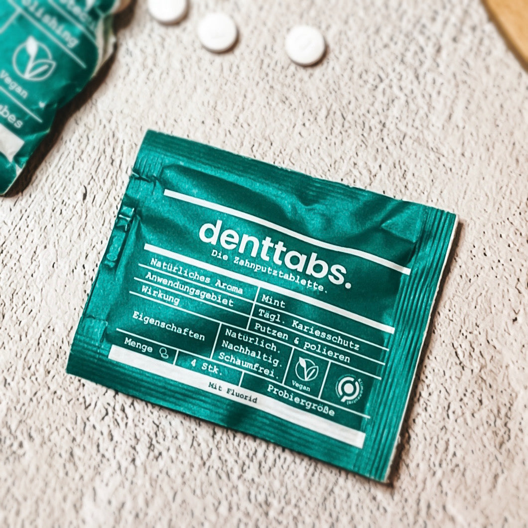 【Denttabs】德國天然護理牙膏錠(4錠 薄荷)